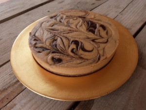Raw Orange Chocolate Swirl Cake